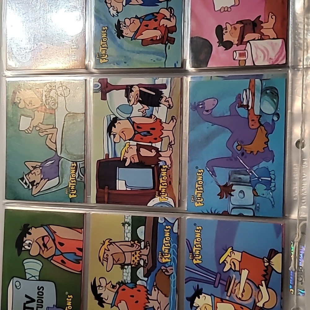 1993 Flintstone Trading Cards (110 Cards in plastic 9 pocket sleeves)